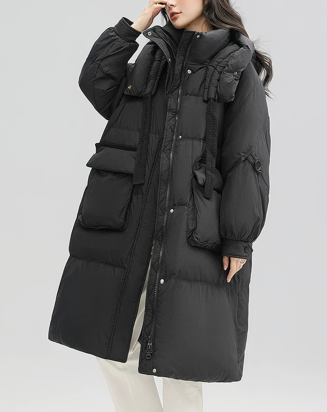 ♀Oversized Puffer Long Coat