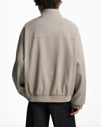 ♂♀Pinstripe Flap Pocket Jacket