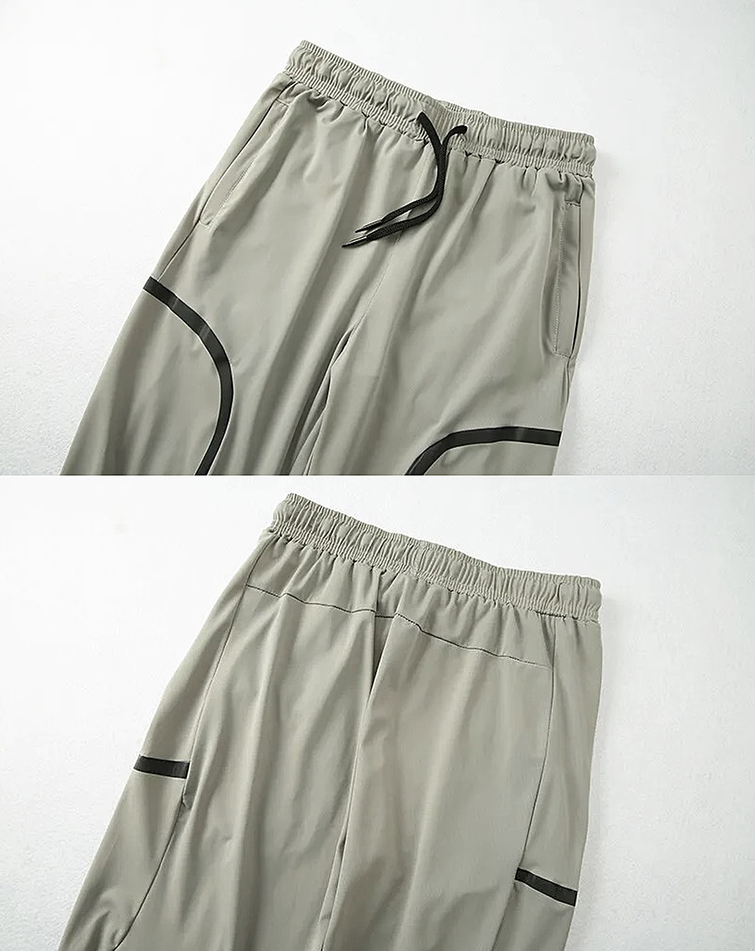 ♂Curved Line Drawstring Pants