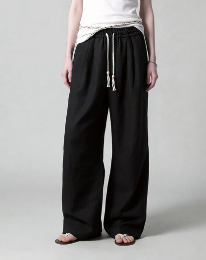 ♂♀Rope Drawstring Wide Pants