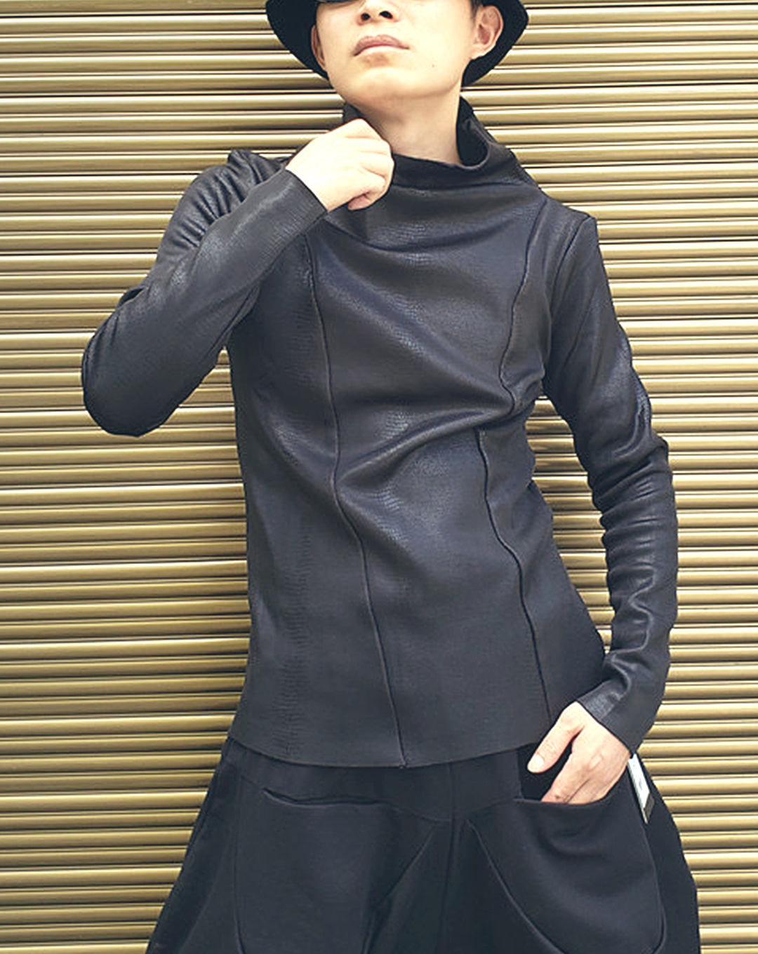 ♂High Neck Fit Shirt