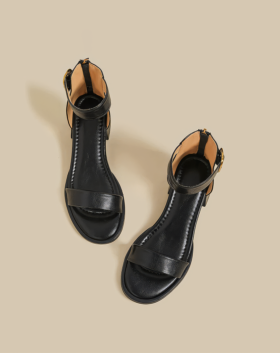 ♀Chunky Heel Strap Sandals