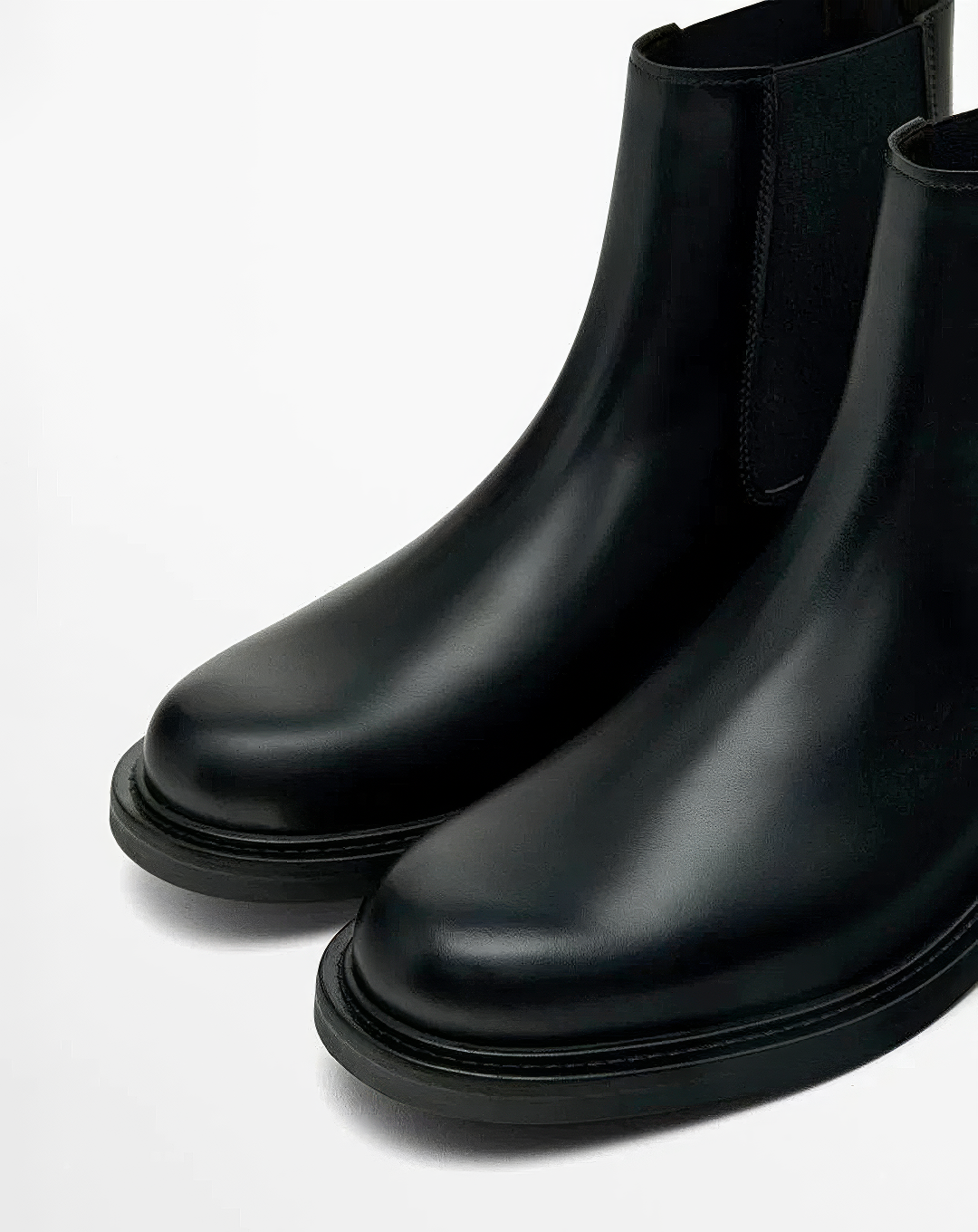 ♂本革／Classic Black Chelsea Boots