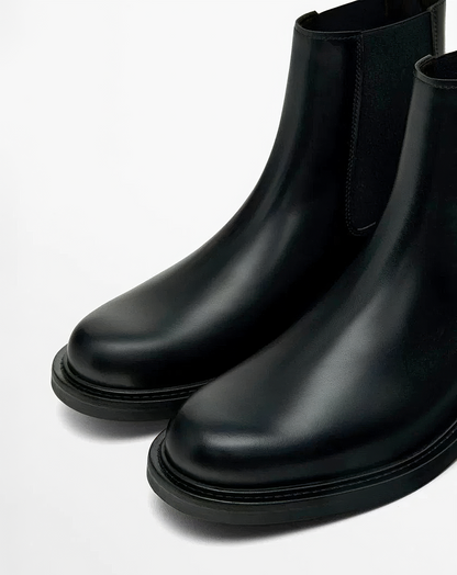 ♂本革／Classic Black Chelsea Boots