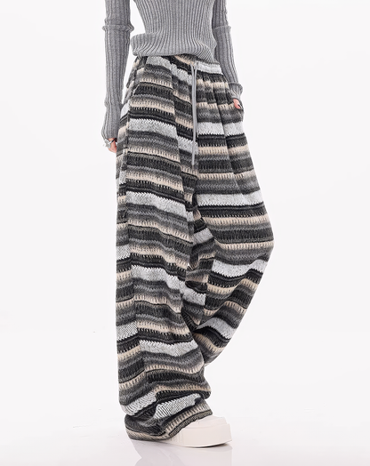 ♀Multi Stripe Lose Pants