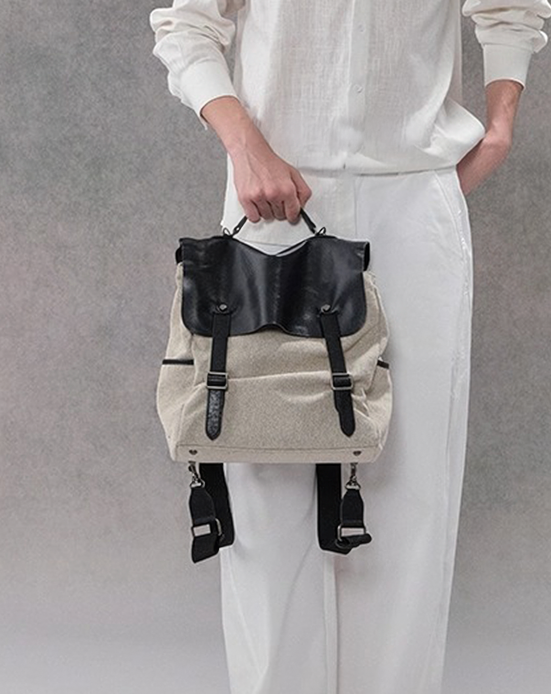 Contrast Flap Utility Bag