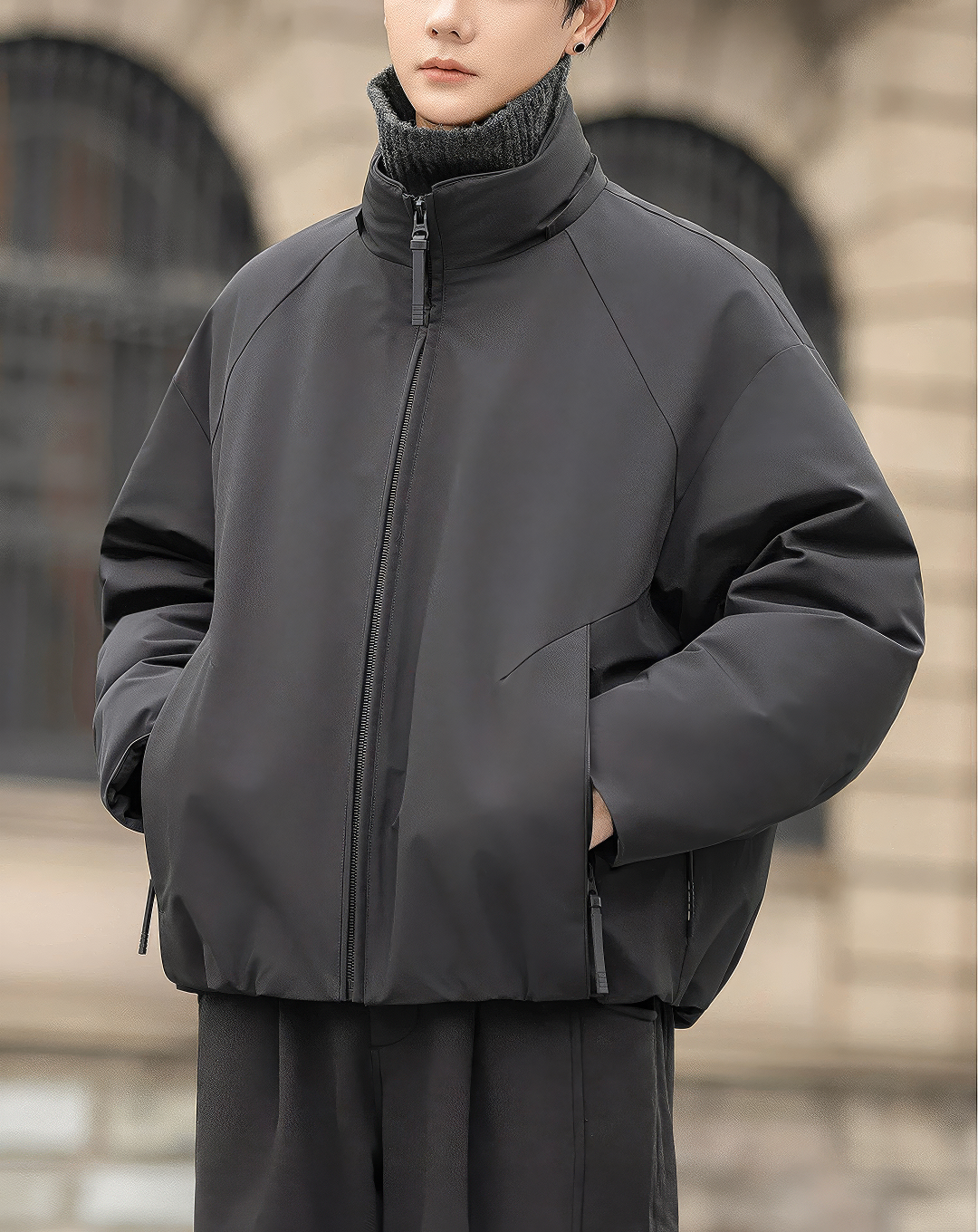 ♂High Collar Puffer Blouson