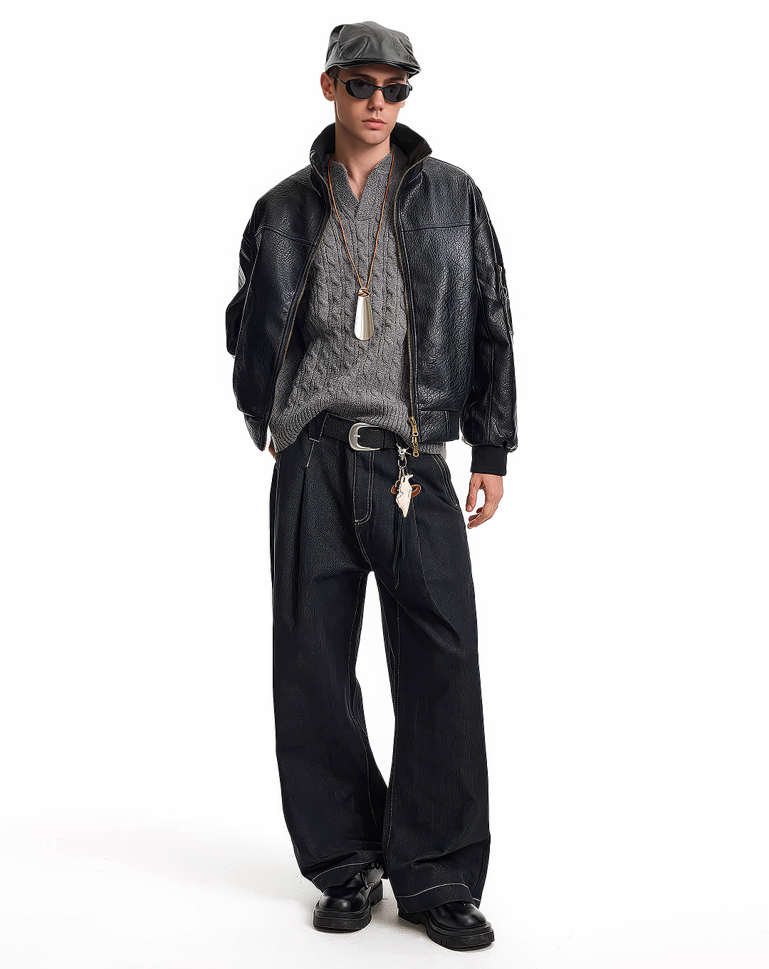 ♂Vintage Style Leather Jacket