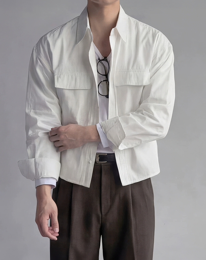 ♂Cotton Drop Shoulder Shirt