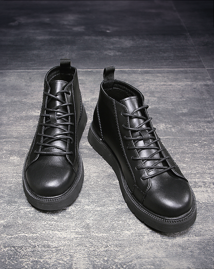 ♂本革／Lace Up Low Cut Boots