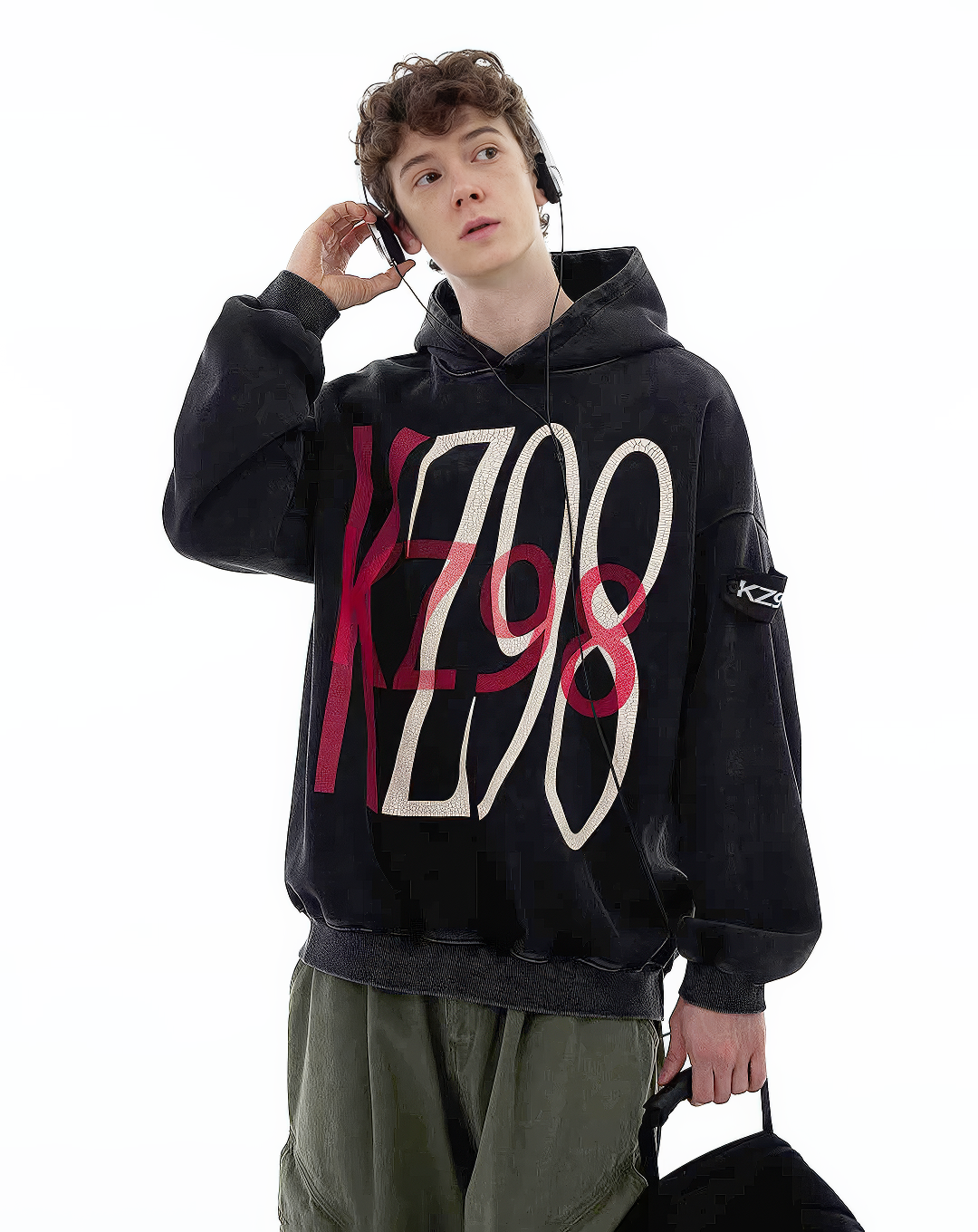 ♂Wash Graphic Hoodie
