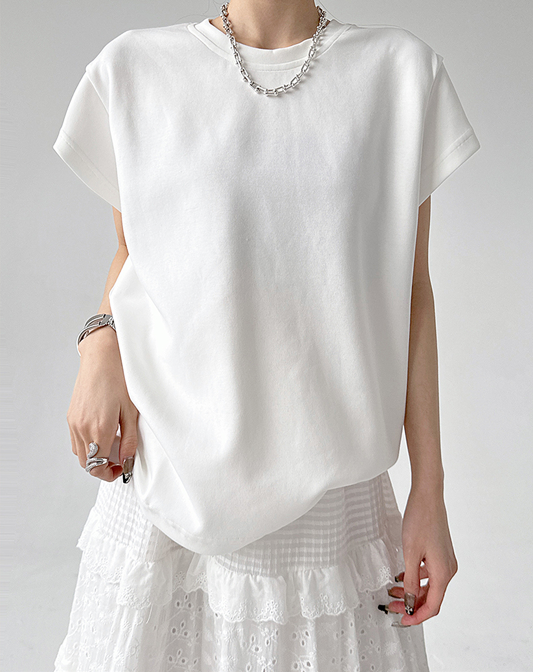 ♀Simple Short Sleeve T-Shirt