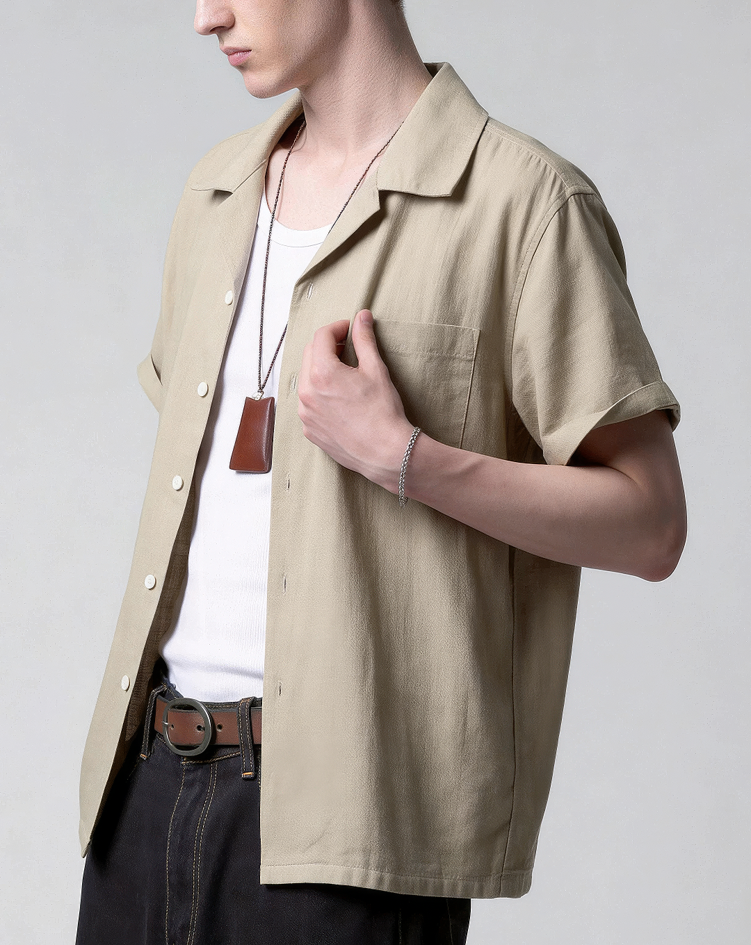 ♂♀Short Sleeve Cotton Shirt