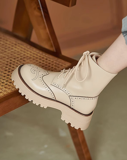 ♀本革／Classic Brogue Boots