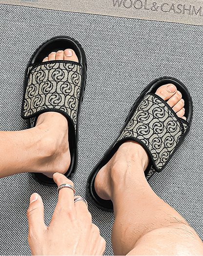 ♂Geometric Pattern Sandals