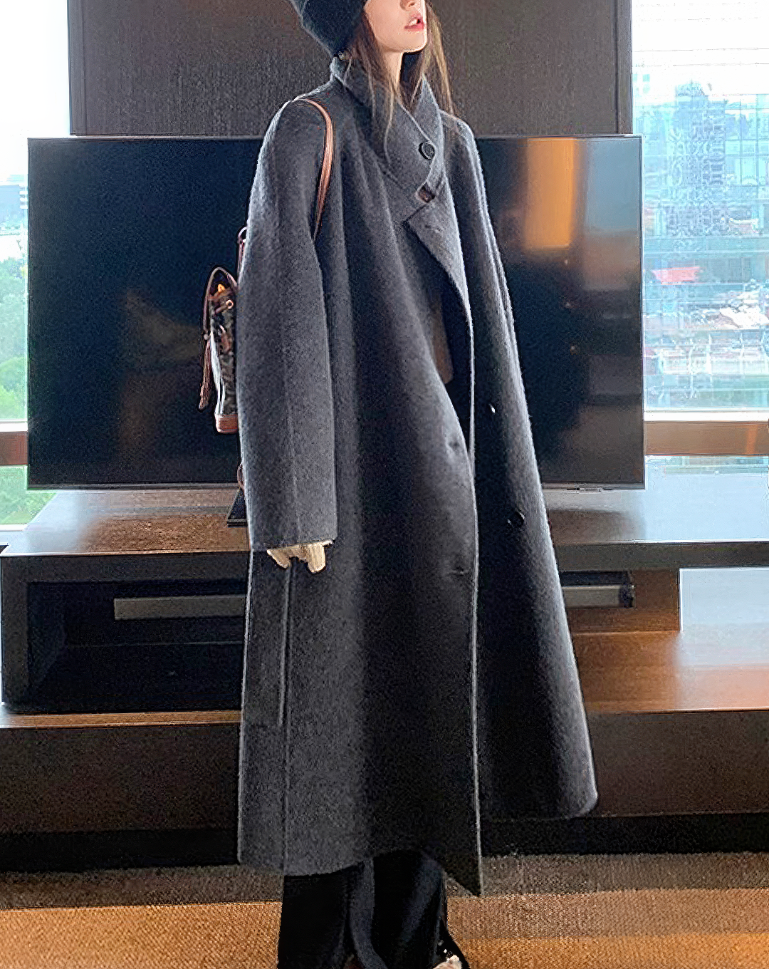 ♀Oversize Wool Coat
