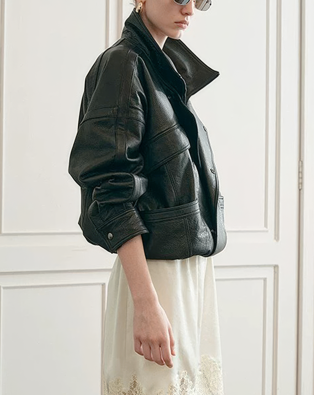 ♀本革／Double Riders Leather Jacket