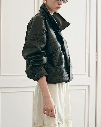 ♀本革／Double Riders Leather Jacket