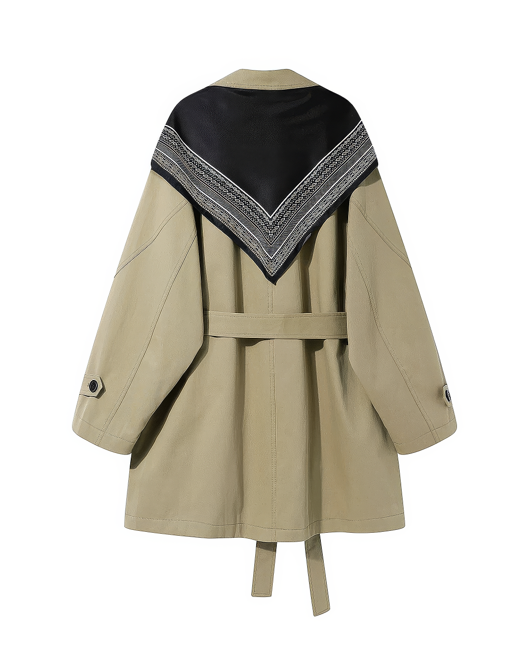 ♀ Scarf Accent Short Coat