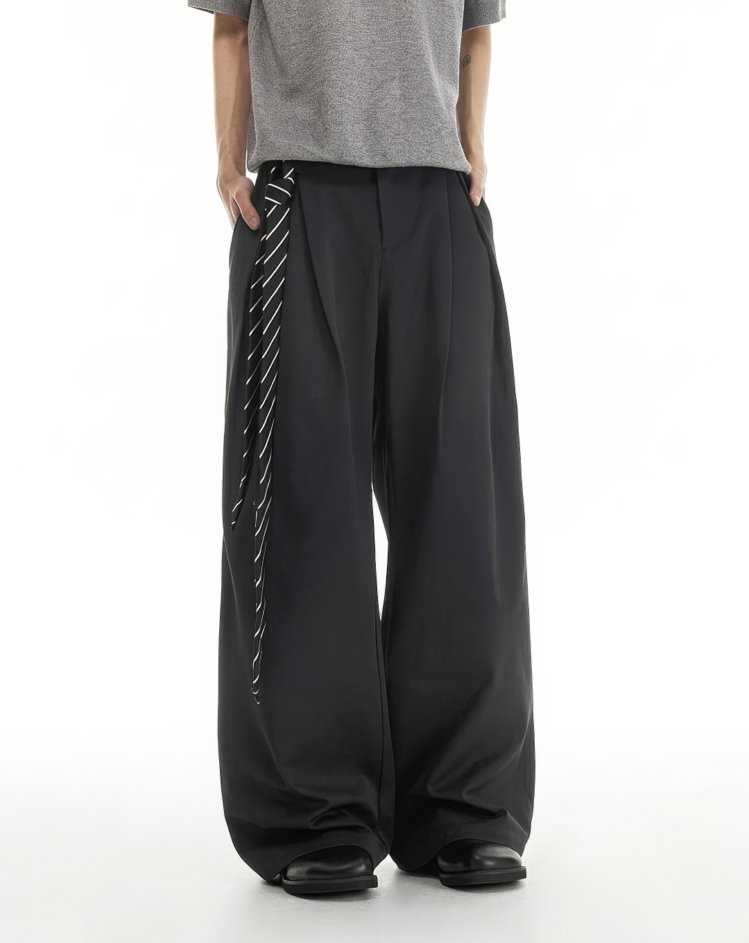 ♂♀Deep Pleated Wide Slacks