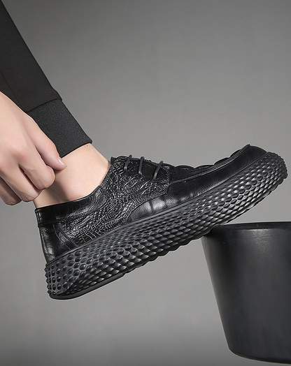 ♂Embossed Platform Shoes