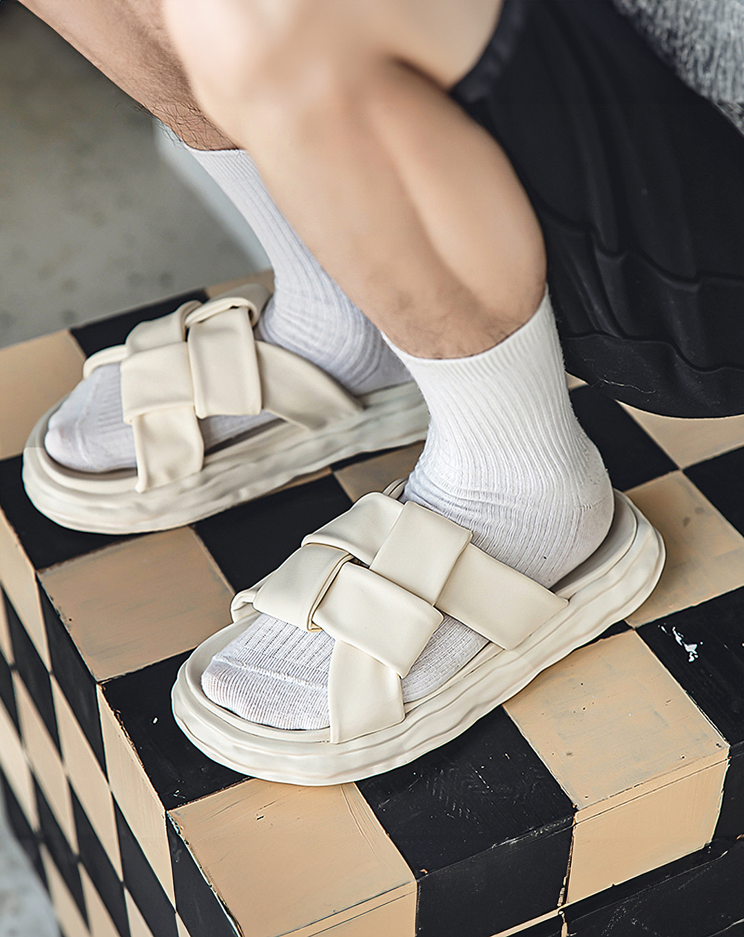 ♂Braided Platform Sandals