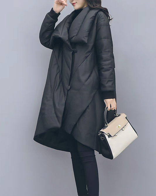 ♀Big Collar Middle Down Coat