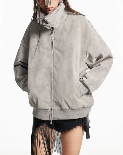 ♂♀ Faux Shearling Bomber Jacket