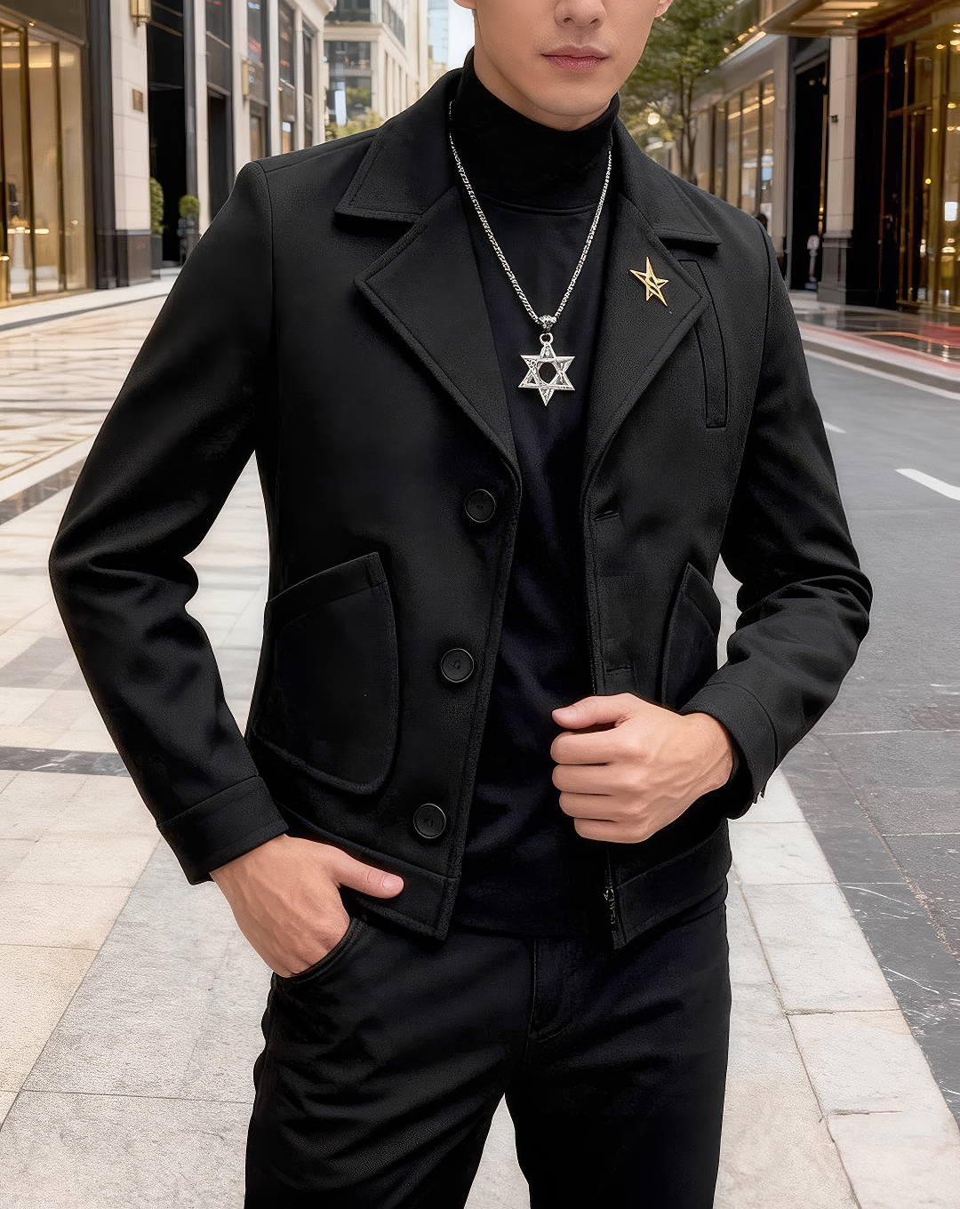 ♂Urban Tailored Button Jacket