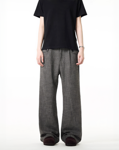 ♂Vintage Texture Wide Pants