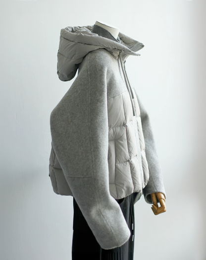 ♀Mixed Media Down Jacket