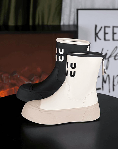 ♀Alphabet Logo Boots