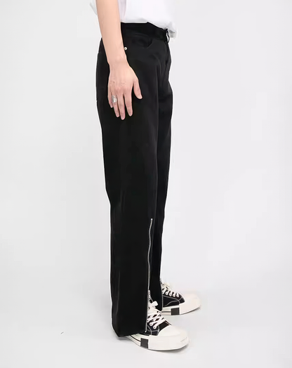 ♂Front Zip Straight Denim