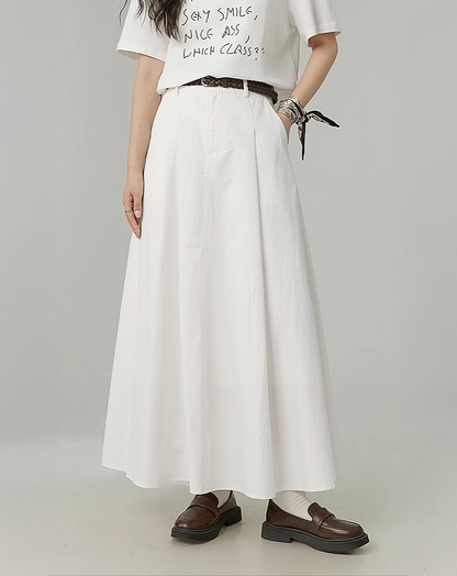 ♀Soft Flare Long Skirt