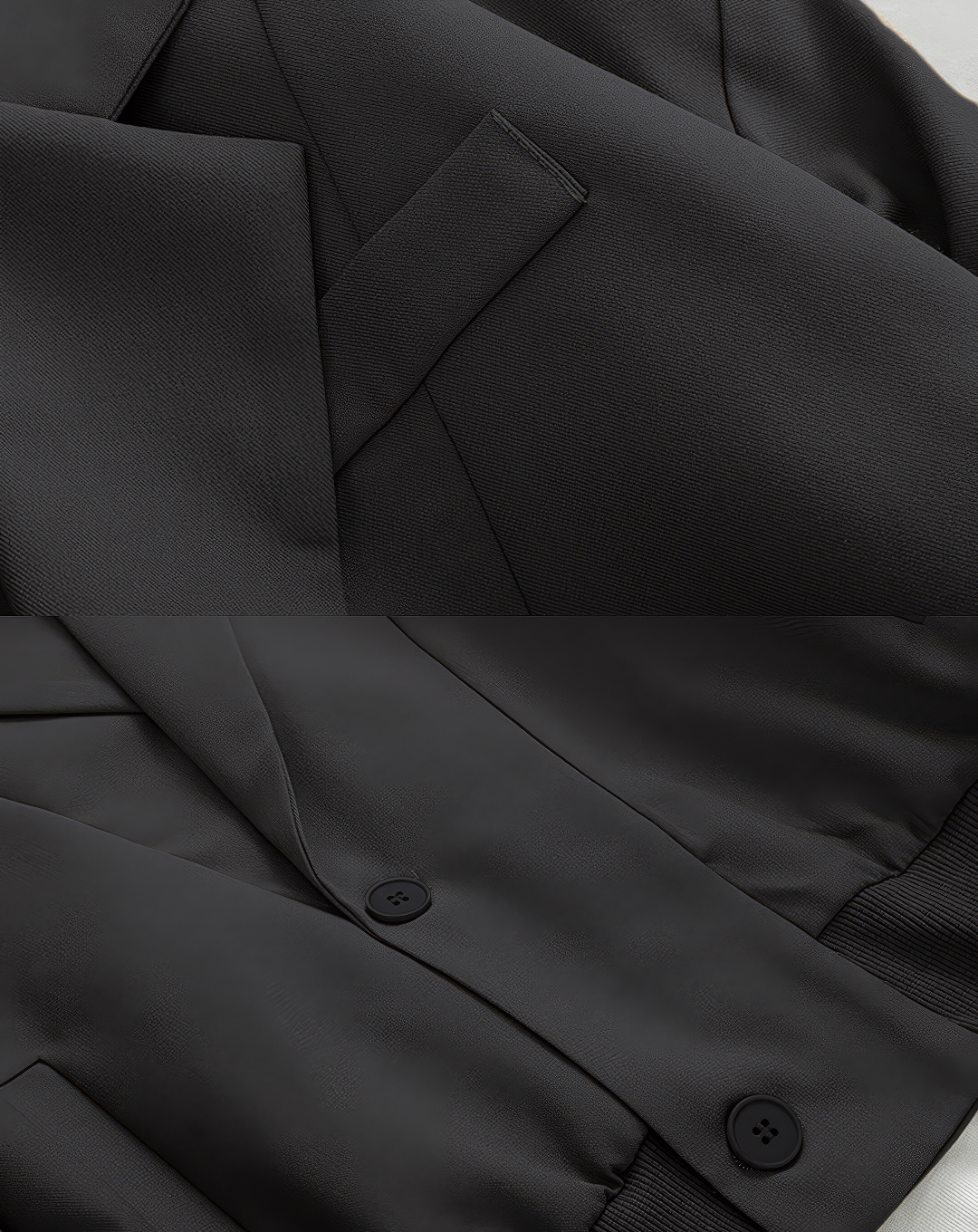 ♂Ruched Sleeve Bomber Jacket