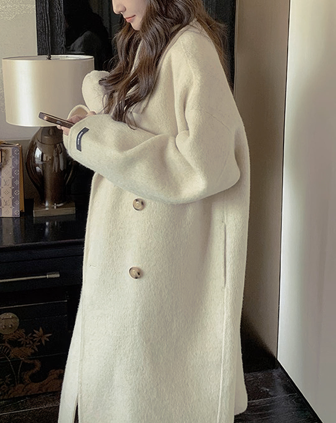 ♀Double Breasted Wool Coat