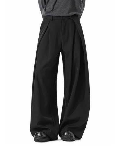 ♂Double Tuck Wide Slacks