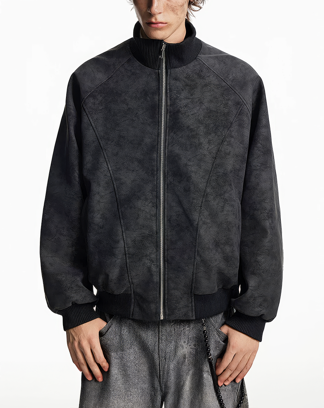 ♂♀Faux Suede Jacket