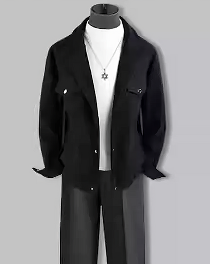 ♂Lapel Chest Pocket Jacket