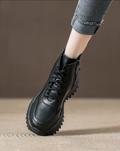 ♀本革／Chunky Shark Sole Boots
