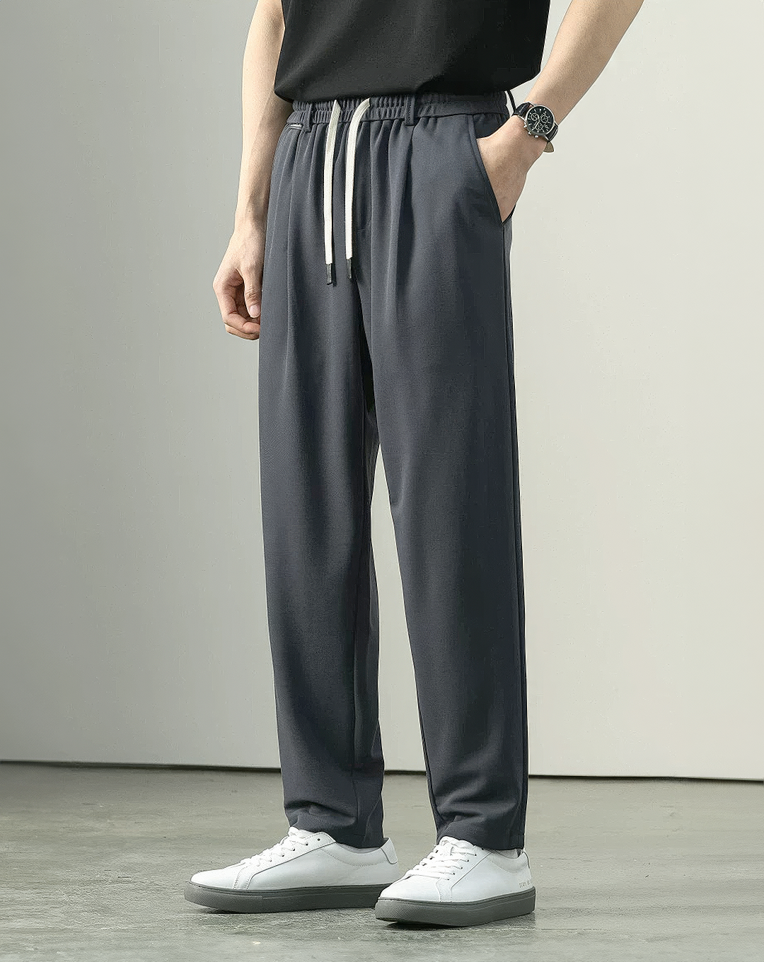 ♂Fluid Drape Casual Pants