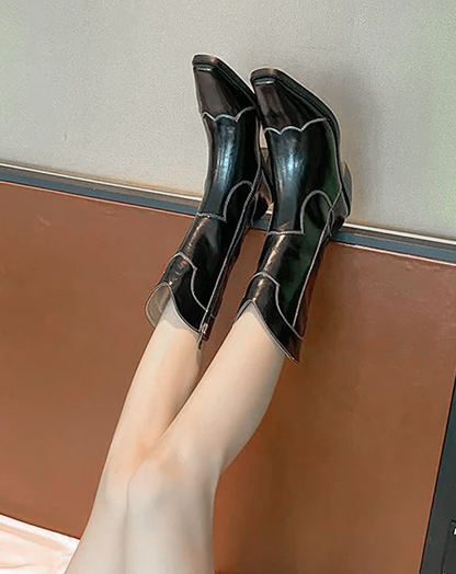 ♀本革／Western Style Leather Boots