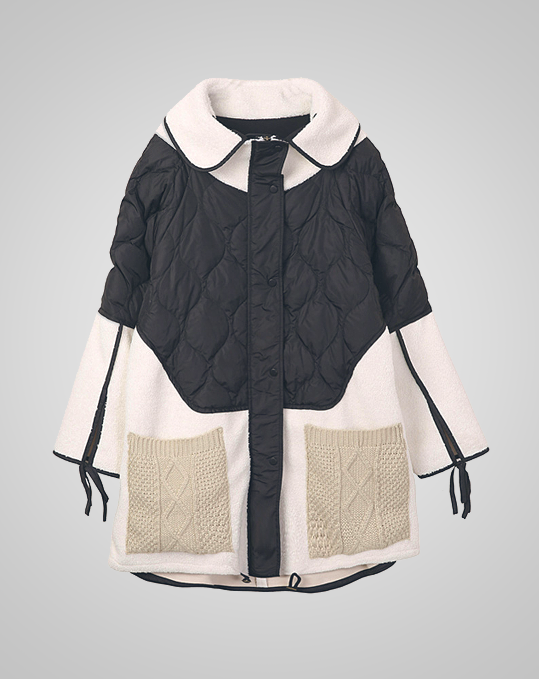 ♀Quilted Switching Fleece