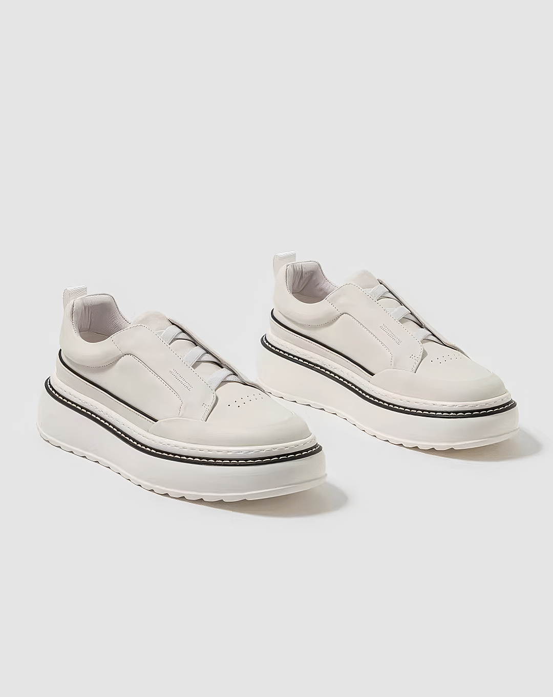 ♂♀本革／Verse Pure White Sneakers