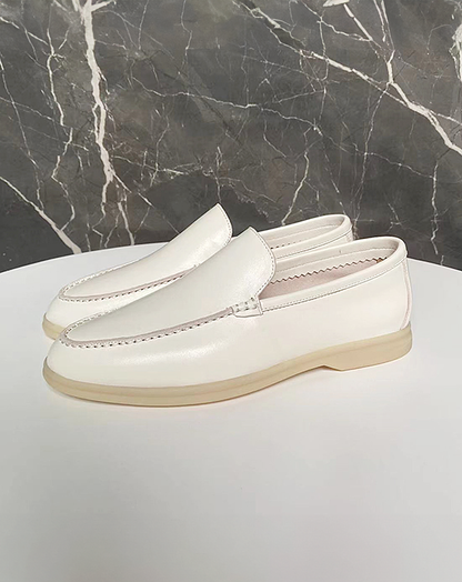 ♂♀本革／Simple Flat Loafers