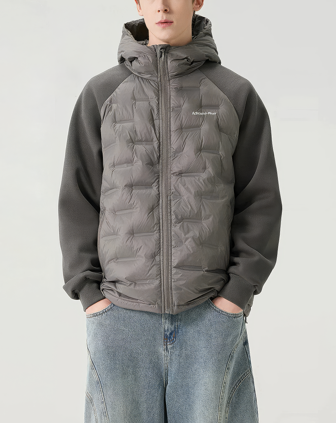 ♂Quilted Hybrid Puffer Jacket
