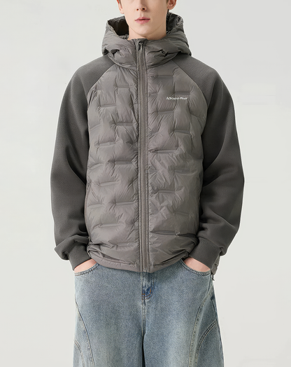♂Quilted Hybrid Puffer Jacket