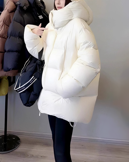 ♀Puffy High Neck Down