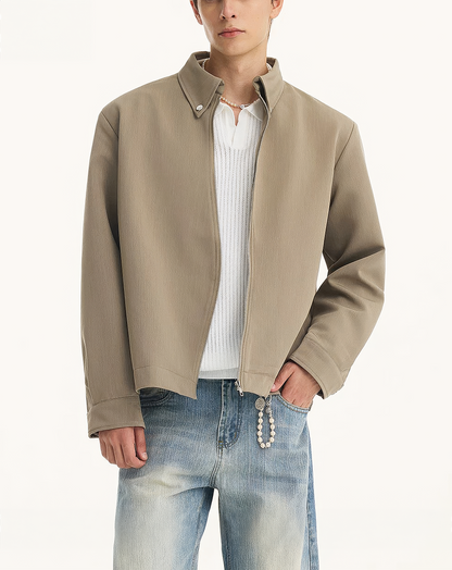 ♂♀Zip Minimal Outerwear