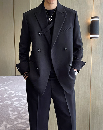 ♂Double Breasted Blazer & Pants